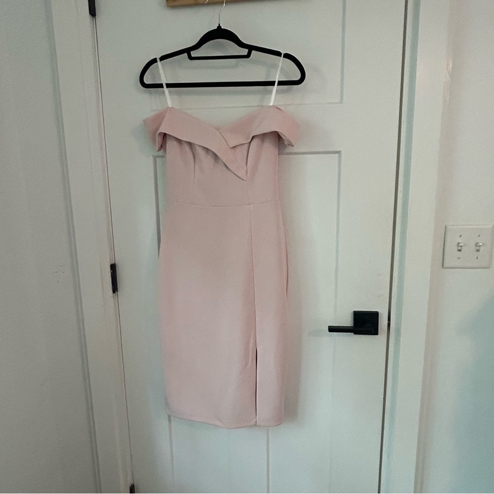 Premier Tan Sheath Dress Spaghetti Strap Sleeveless